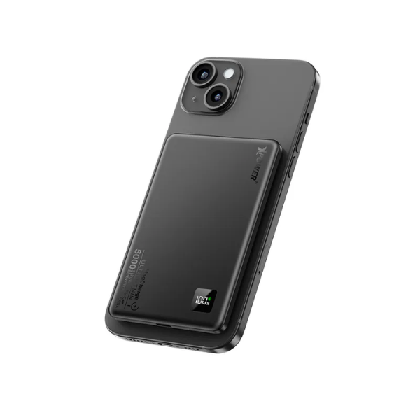 XPower M5K 3合1鋁合金數顯 5000mAh PD3.0+磁吸無線外置充電器【原裝行貨】