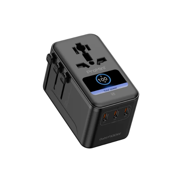 ProMini BTA100P UI顯示PD3.0 GaN 100W旅行插座【原裝行貨】