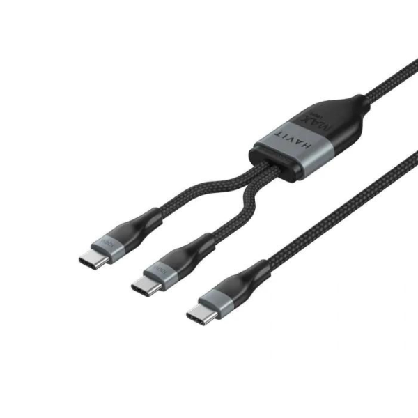 Havit CB6325 USB-C - USB-C + USB-C 2in1 PD100W 5A 1.2М【原裝行貨】