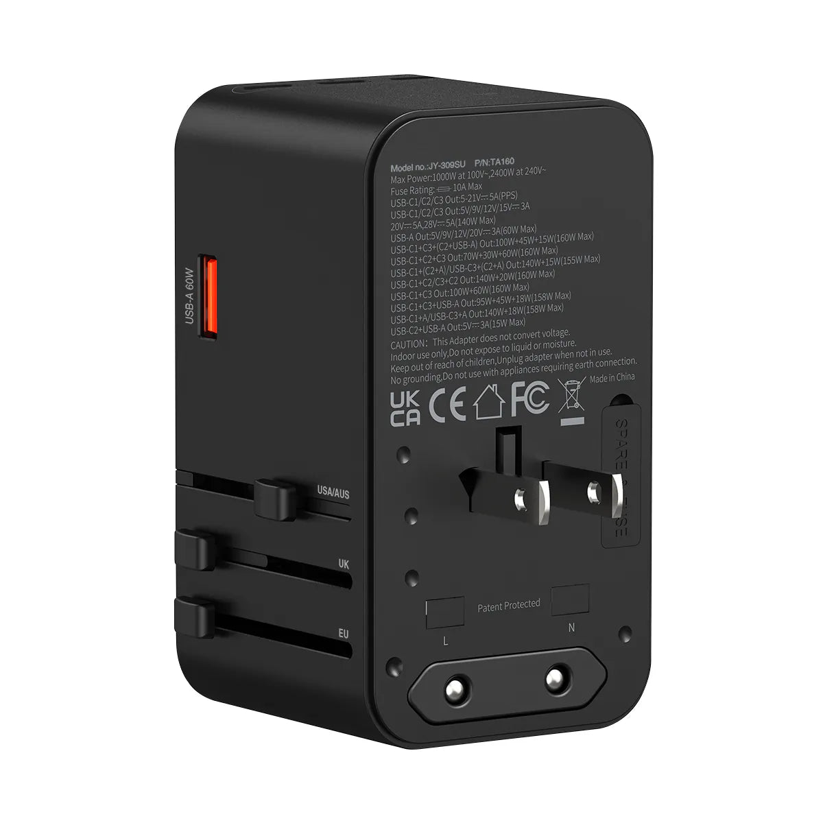 XPower TA160 160W 5輸出 PD 3.1/PPS Gan旅行充電器【原裝行貨】