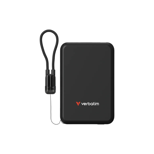 Verbatim SnapBlok 10000mAh Qi2.2 半固態磁吸無線流動充電池 (*3C認證+二維碼）【原裝行貨】