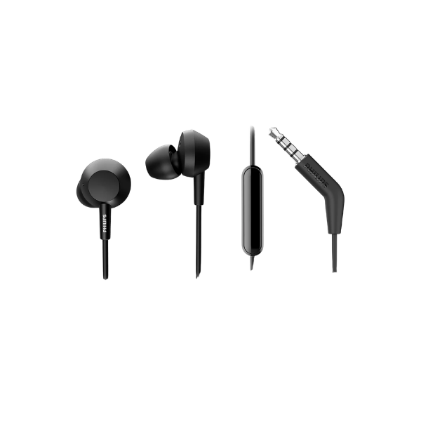 Philips 3.5mm 入耳式有線耳機 TAE4105BK/00【原裝行貨】