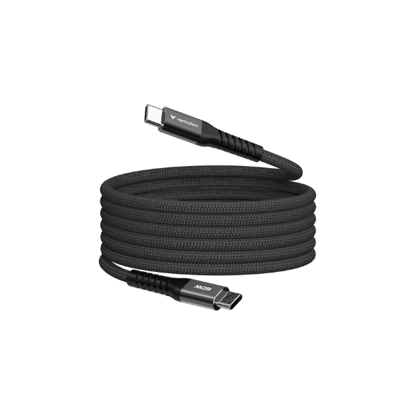Verbatim 60W USB-C 至 USB-C 磁吸充電傳輸線【原裝行貨】