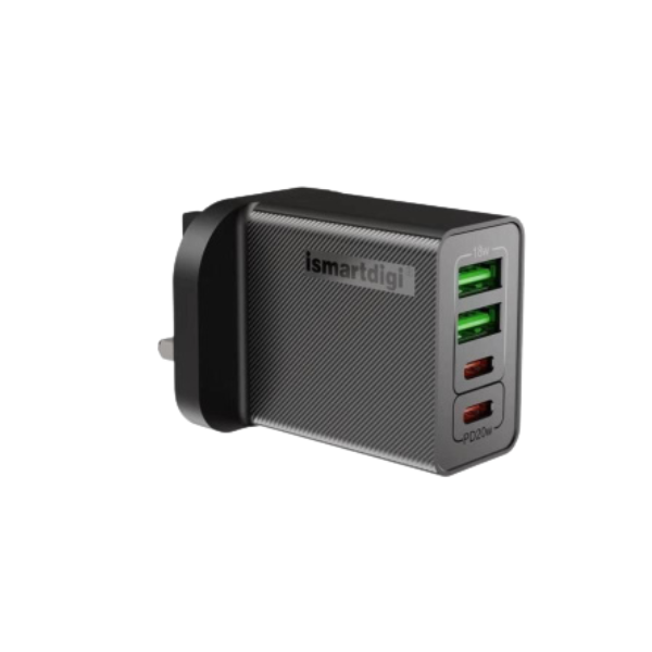 Ismartdigi 40W 4USB 快充插牆式充電器 IS-40W-2C【原裝行貨】