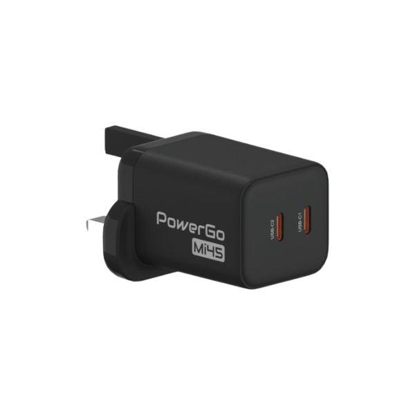 Elementz PD-Mi45 PowerGo 45W 2 Port GaN 插牆式快速充電器【原裝行貨】