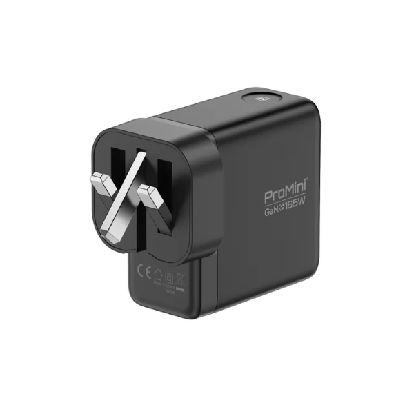 ProMini GF165P Ultra UI顯示PD3.1 GaN 165W摺疊三腳快速充電器【原裝行貨】