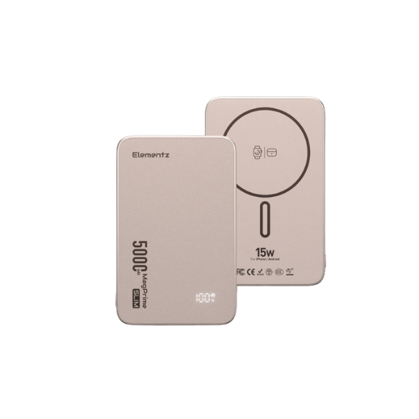 Elementz MagPrime Slim S5-5000mAh CCC 認證磁吸無線行動電源 PMP-S5【原裝行貨】