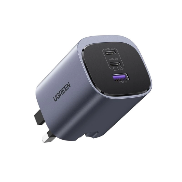 uGreen 65W 3-Port 2C1A 新型 GaN 快速充電插頭【原裝行貨】