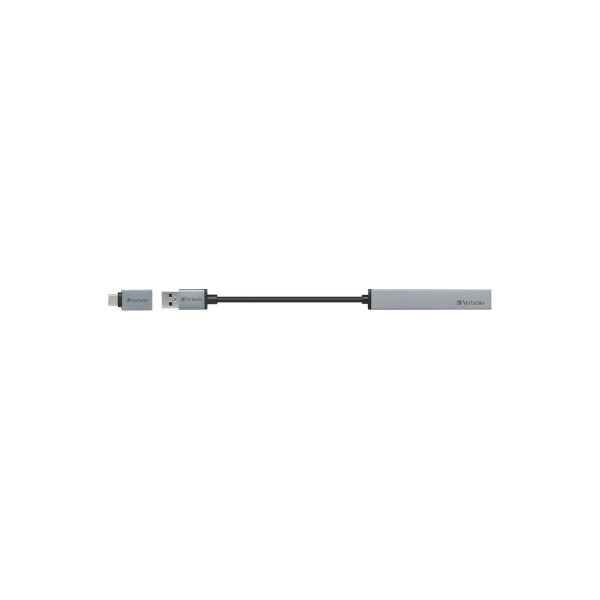 Verbatim 66866 4合1 USB 3.2 Gen 1擴展器 (連USB 3.2 Gen 1 Type C 轉接器)【香港行貨】