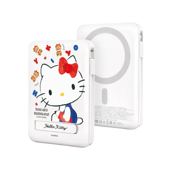 Garmma 永橙 Hello Kitty 磁吸帶線五合一行動電源【原裝行貨】