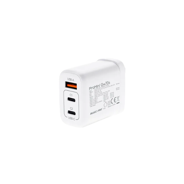Magic Pro ProMini Gw70s 70W GaN PD3.2 GaN 便攜快速充電器【原裝行貨】