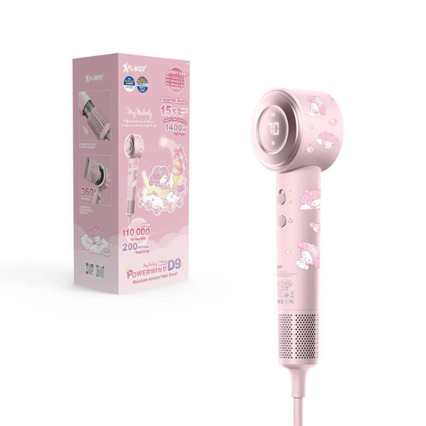 XPower x Sanrio Power wind Mini D9 負離子風筒【原裝行貨】