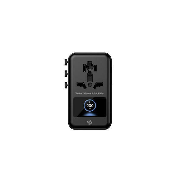 Tekko 1-Travel 200W PD3.0 數字顯示旅行轉換插 TA200S【原裝行貨】