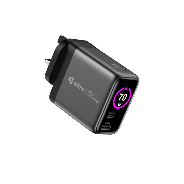 Tekko 70W PD3.1 GaN³ 快速充電器 PDC70SA PD-150【原裝行貨】
