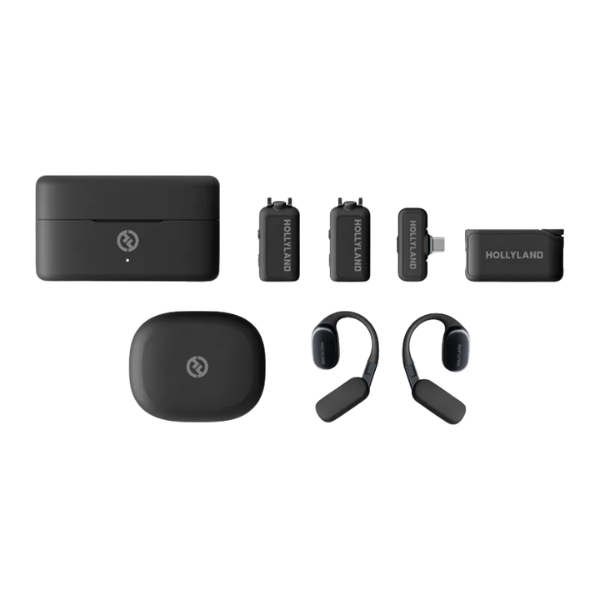 Hollyland LARK MAX 2 Ultimate Combo 雙人無線收音咪系統連監控耳機套裝【原裝行貨】