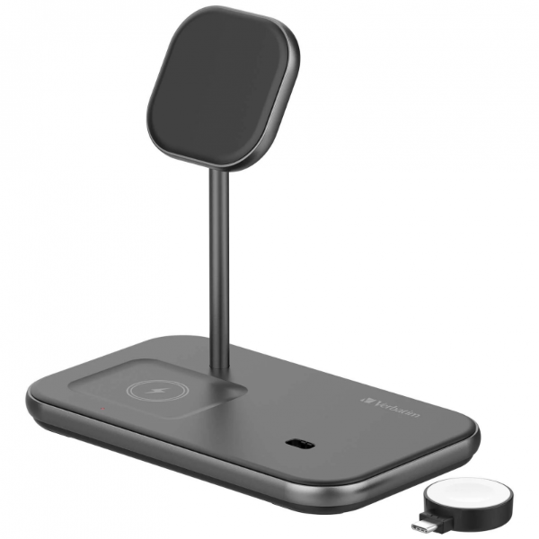 Verbatim 3合1 25W Apple Watch & MagSafe 磁吸無線充電座 66842【香港行貨】