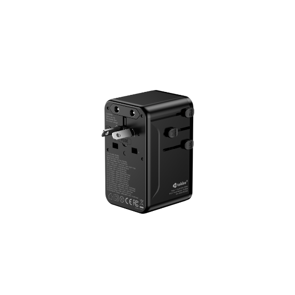 Tekko 1-Travel 200W PD3.0 數字顯示旅行轉換插 TA200S【原裝行貨】