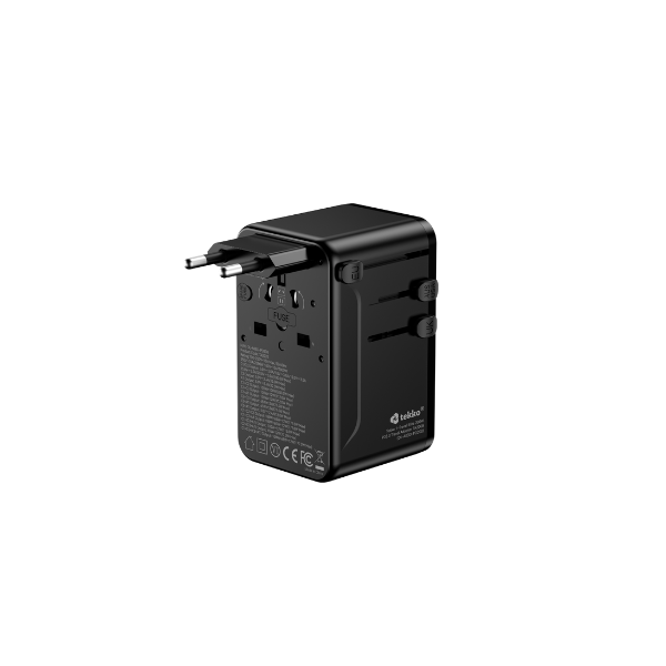 Tekko 1-Travel 200W PD3.0 數字顯示旅行轉換插 TA200S【原裝行貨】