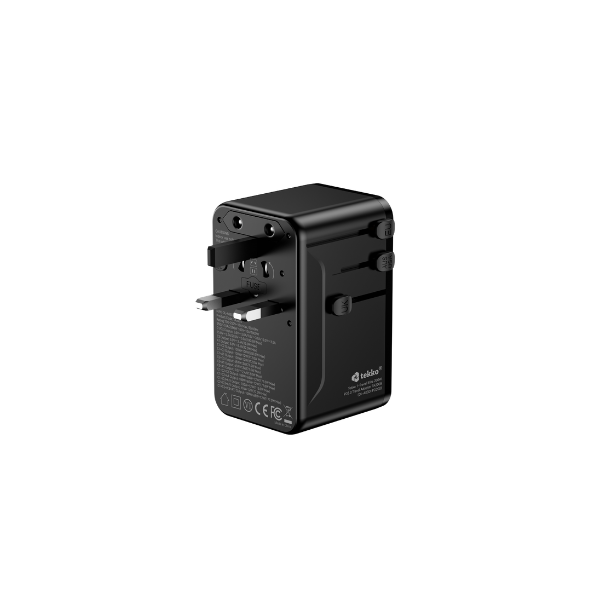 Tekko 1-Travel 200W PD3.0 數字顯示旅行轉換插 TA200S【原裝行貨】