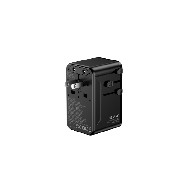 Tekko 1-Travel 200W PD3.0 數字顯示旅行轉換插 TA200S【原裝行貨】