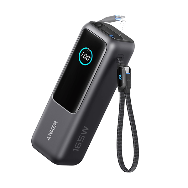 Anker A1695 Power Bank 筆記本自帶線行動電源 (25K, 165W, Built-In and Retractable Cables) A1695【原裝行貨】