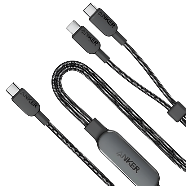 Anker 2-in-1 USB-C to USB-C Cable (4ft/1.2M) A8895H11【原裝行貨】