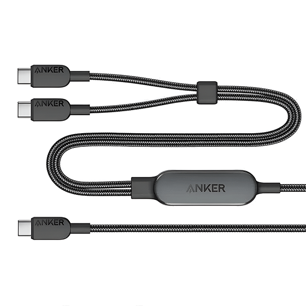 Anker 2-in-1 USB-C to USB-C Cable (4ft/1.2M) A8895H11【原裝行貨】