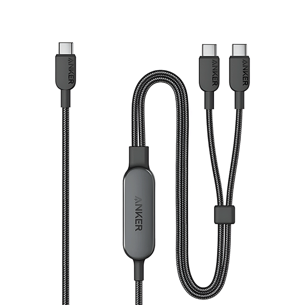 Anker 2-in-1 USB-C to USB-C Cable (4ft/1.2M) A8895H11【原裝行貨】