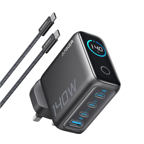 Anker B2697 Charger 充電器連充電線 (140W, 4-Port, PD 3.1) with USB-C Cable【原裝行貨】