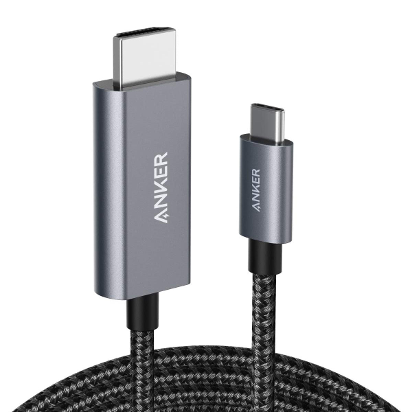 Anker Nylon USB-C to HDMI 4K 連接線 1.8m (A8730011)【原裝行貨】