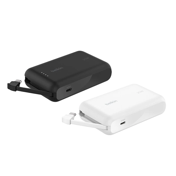 Belkin BoostCharge 內置USB-C線行動電源 10000mAh BPB021fq 3C認證【原裝行貨】
