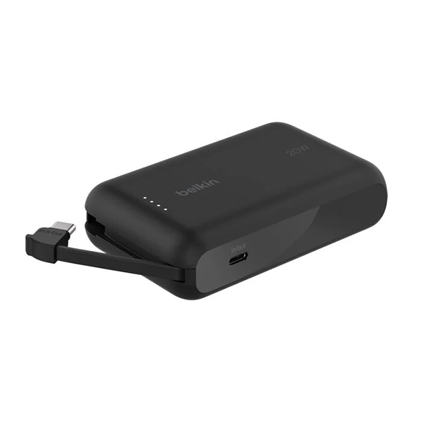 Belkin BoostCharge 內置USB-C線行動電源 10000mAh BPB021fq 3C認證【原裝行貨】