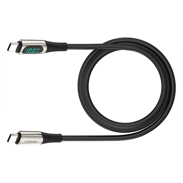 Capdase HC00-43T1  Display-CC100 USB-C To USB C Sync and Charge Cable 1.2M【原裝行貨】