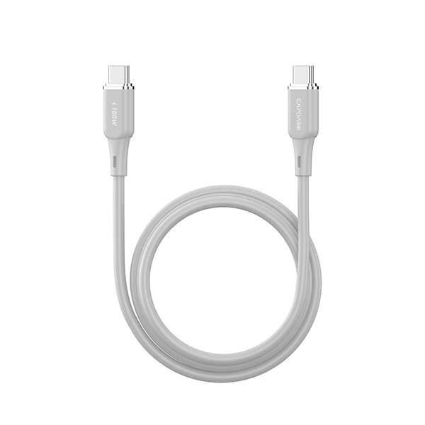 Capdase Silicon PR-CC100 矽膠數據充電線 USB-C To USB C 100W Sync and Charge Cable 1.2M【原裝行貨】