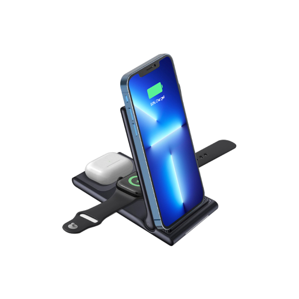 Capdase Q-Touch DF315 3-in-1 無線充電器 Fast Wireless Charging Stand DS00-QT002【原裝行貨】