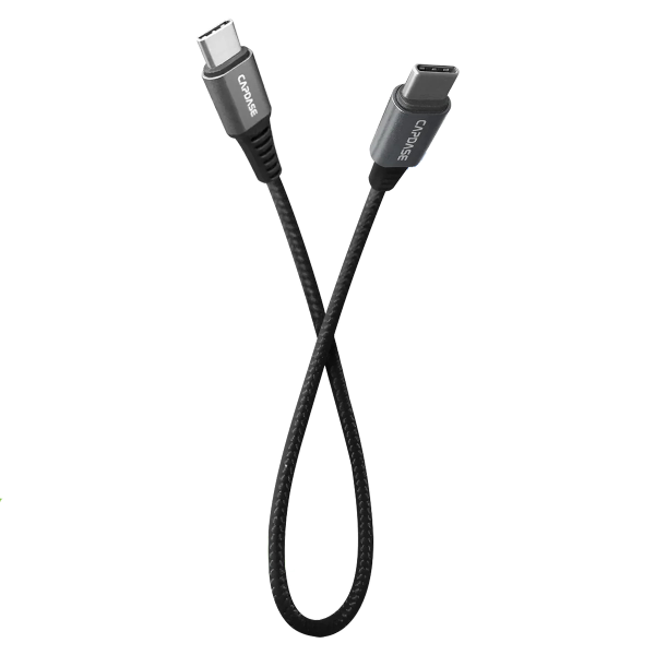 Capdase 28cm C to C 充電線 METALLIC CCSVQ-5A_28cm USB-C To USB-C Sync and Charge Cable (100W) 28CM HC00-29G1【原裝行貨】