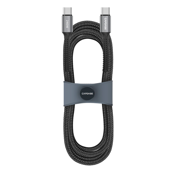 Capdase USB 4.0 METALLIC CC40G USB-C To USB-C 8K 40G 100W Sync and Charge Cable 1.2M HC00-30G1【原裝行貨】