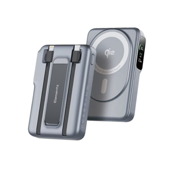 Elementz MagPrime T10-10000mAh 5合1 Qi2認證雙線磁吸無線行動電源 (PMP-T10)【原裝行貨】