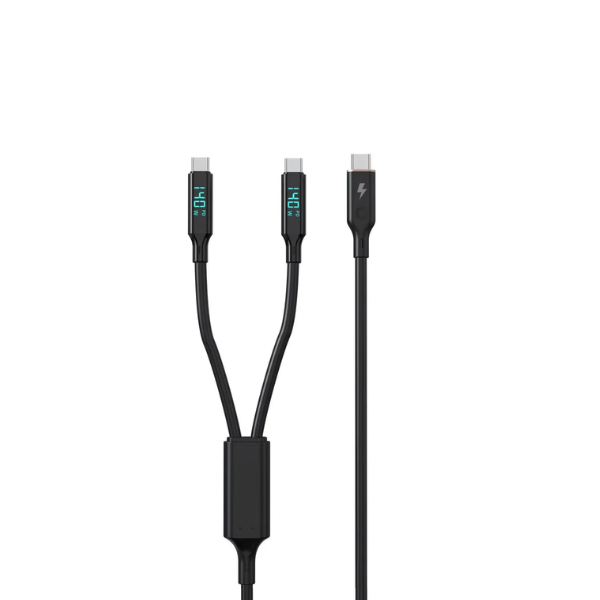 ARGO (CC140) C to C1+C2 140W 雙快充數顯數據線【原裝行貨】