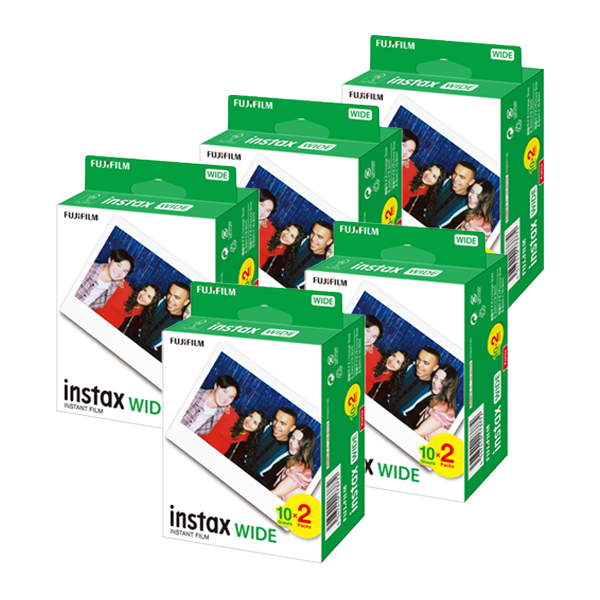 【免運費】Fujifilm Instax Wide Film White 2-Pack 即影即有相紙 (3/5/10件裝)