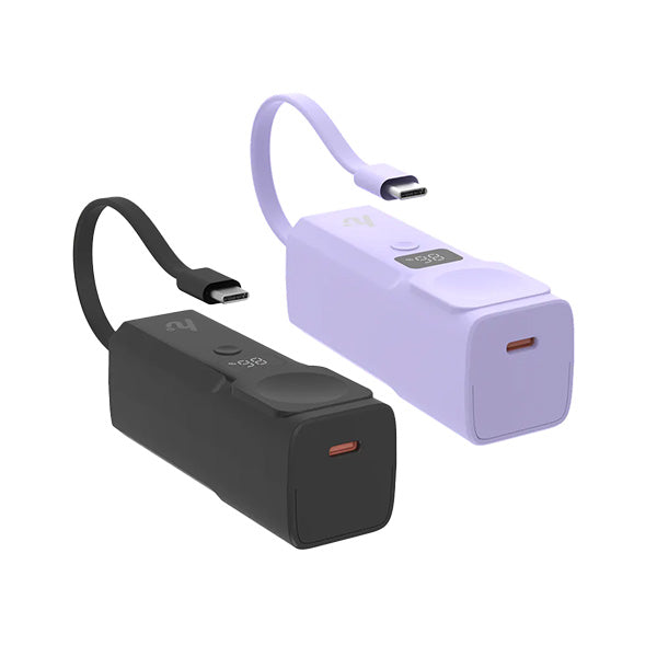 HEDONIC PD 3.0 20W 5000mAh 流動充電池 / 智能手錶+手機充電器 (黑色/紫色)【原裝行貨】