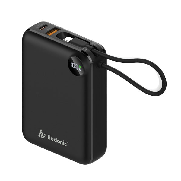 Hedonic PD 3.0 USB-C Cable 流動充電池 20000mAh (黑色/白色)【原裝行貨】