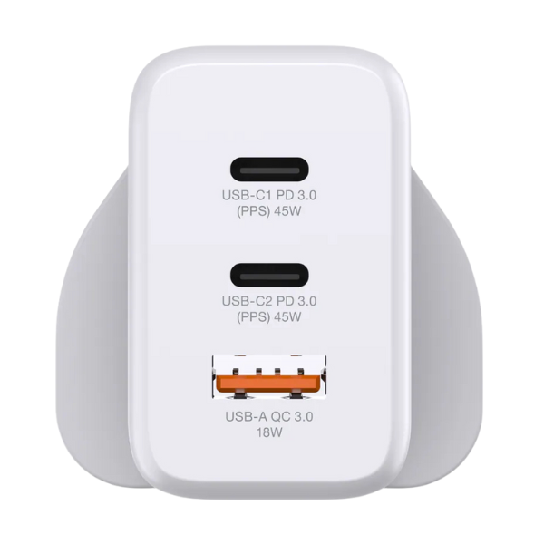 Hedonic 3 Port PD 3.0 45W GAN Pro 迷你插牆式充電器 (81063 黑/81064 白) 【原裝行貨】