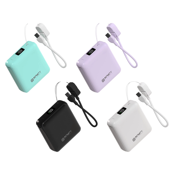 【免運費】INFINITY SQC10 10000mAh 自帶線行動電源（CCC認證）【原裝行貨】