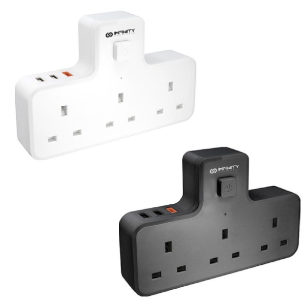 INFINITY UK3C 2in1 USB+AC 充電牆座【原裝行貨】