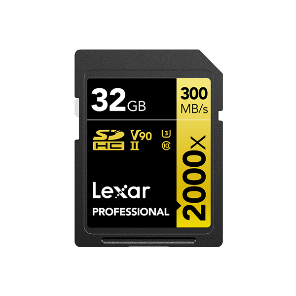 Lexar 2000x GOLD Series Professional SDHC™/SDXC™ UHS-II SD Card 記憶卡【原裝行貨】