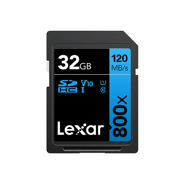 Lexar High-Performance 800x SDHC™/SDXC™ UHS-I SD Card BLUE Series 記憶卡【原裝行貨】