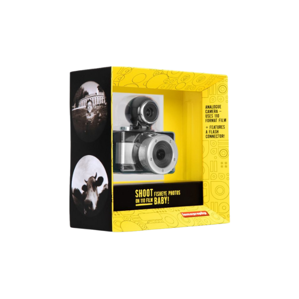 Lomography Fisheye Baby 110 菲林相機－型格黑色和銀色金屬版本 fcp110bm【原裝行貨】
