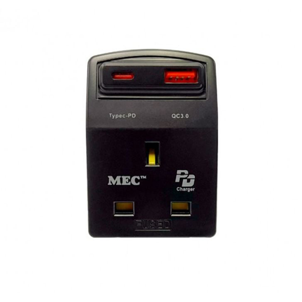 MEC N13USB3A 3port 13A 三腳插座三個 + 1port USB + 1port Type-C 422-469 (啞黑色)/ 422-468(珍珠白)【原裝行貨】