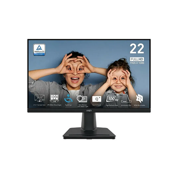 MSI PRO Series Monitor 電腦螢幕 MP225 21.5" IPS FHD 100Hz(MO-MP225*1/LB-MON*1)【原裝行貨】